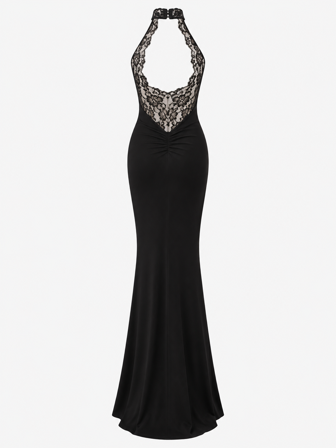 Noëlle Lace Halter Maxi Dress