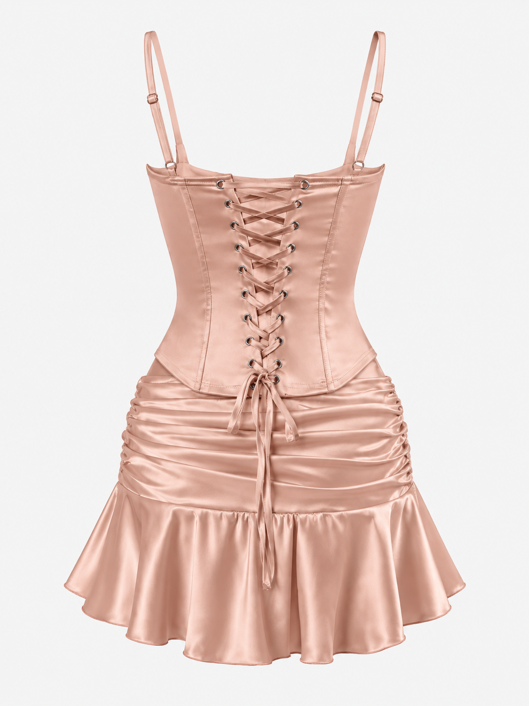 Celeste Satin Corset Mini Set