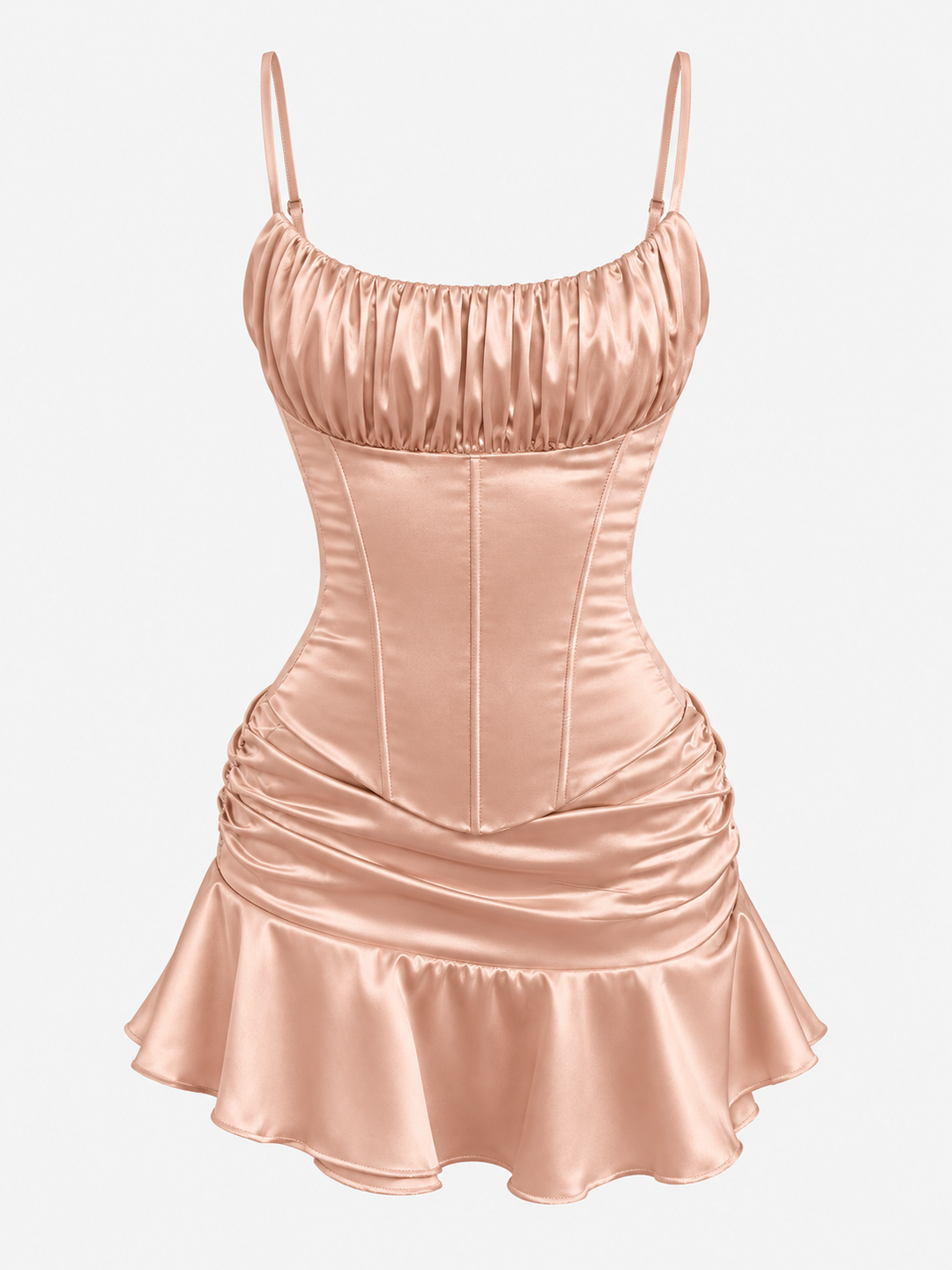 Celeste Satin Corset Mini Set