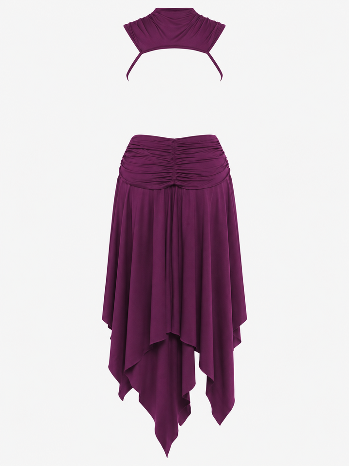Maëlle Asymmetric Backless Dress