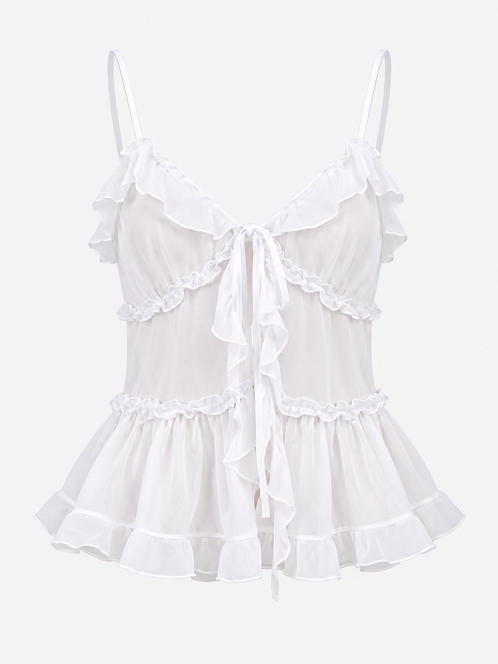 Juliette Ruffle Chiffon Top