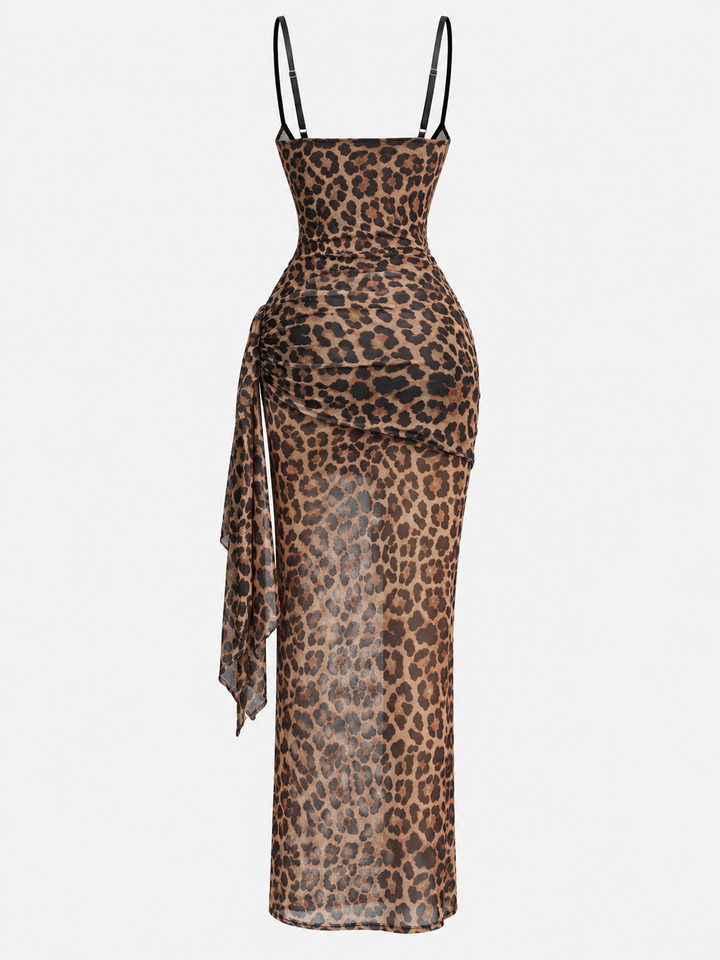 Romy Leopard Lace Maxi Dress