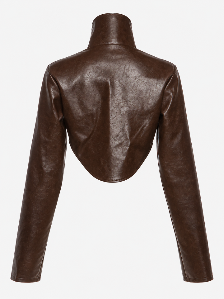 Raven Asymmetric Cropped Jacket