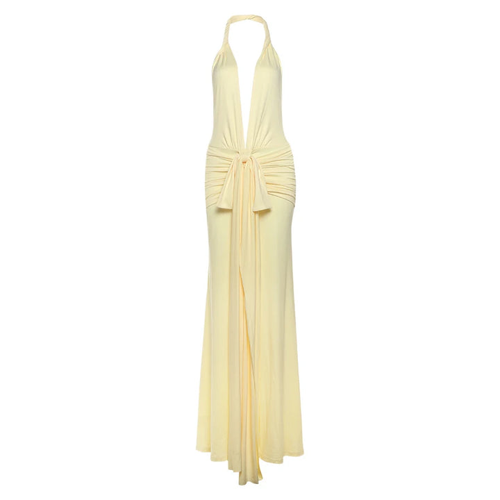 Elegant Peach Buttocks Sexy Dress