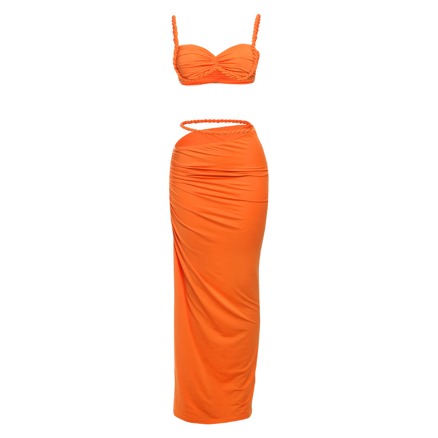 Sun kissed Pleated Two-Piece Set