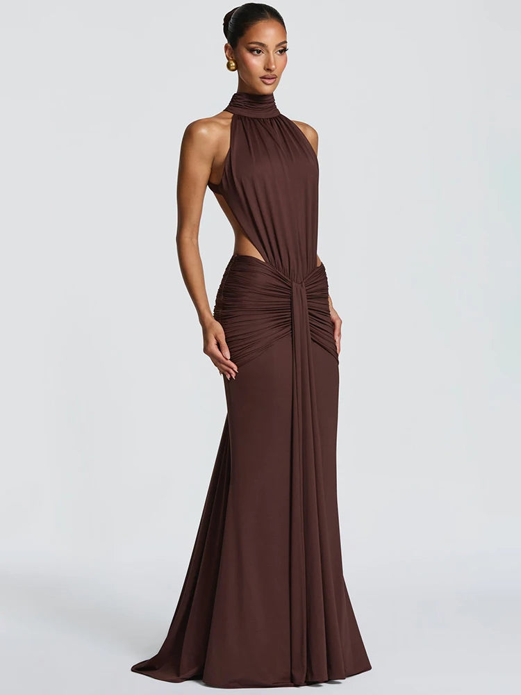 Sienne Draped Maxi Dress