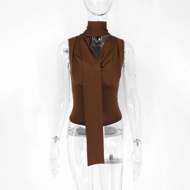 Camille Draped Halter Top