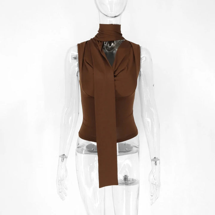 Camille Draped Halter Top
