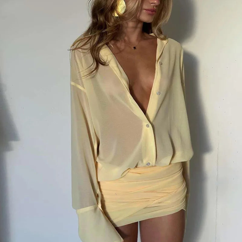 Élodie Ruched Mini Dress