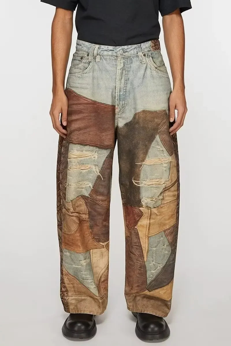 American Style Streetwear Distressed Jeans