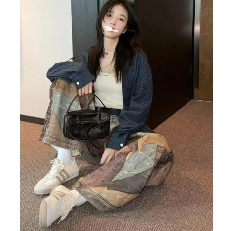 American Style Streetwear Distressed Jeans