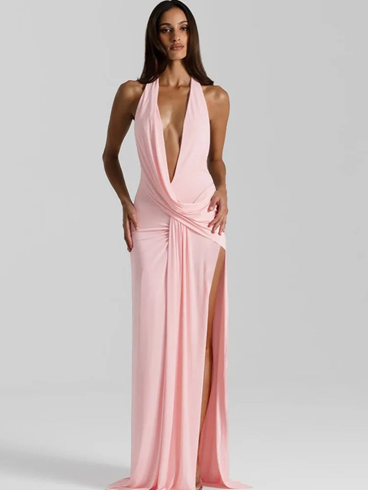 Cléa Draped Maxi Dress