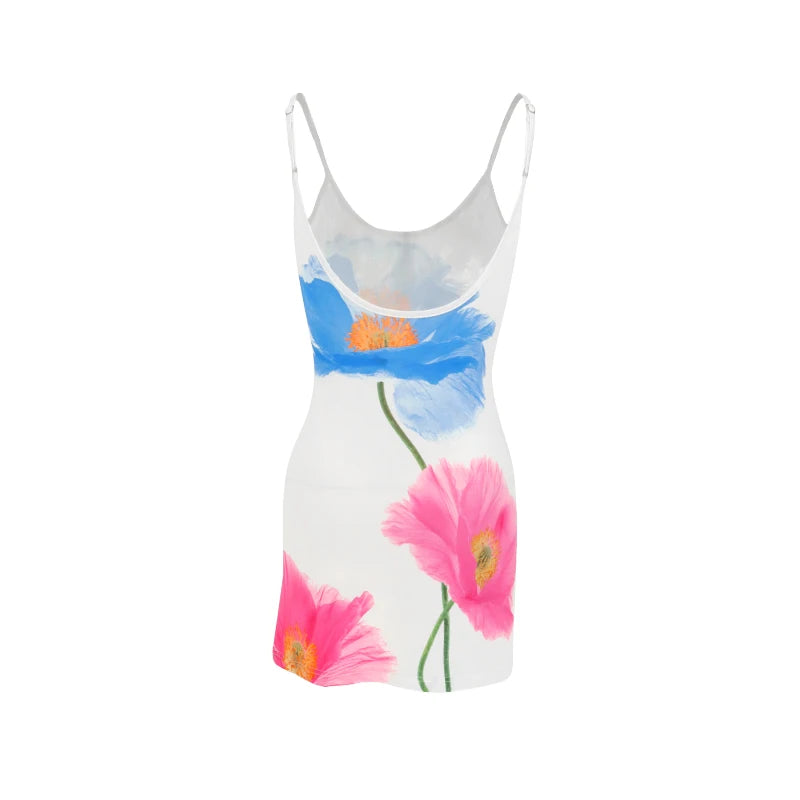 Sexy Mini Floral Summer Dress