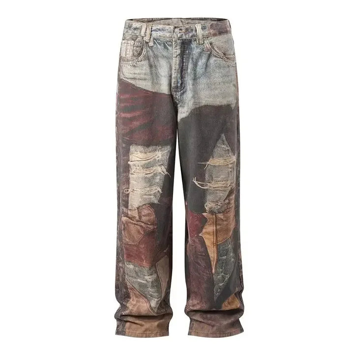 American Style Streetwear Distressed Jeans