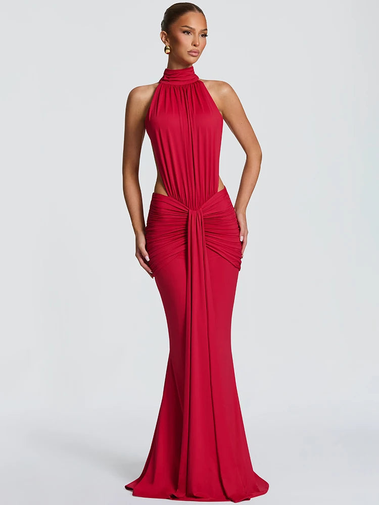 Sienne Draped Maxi Dress