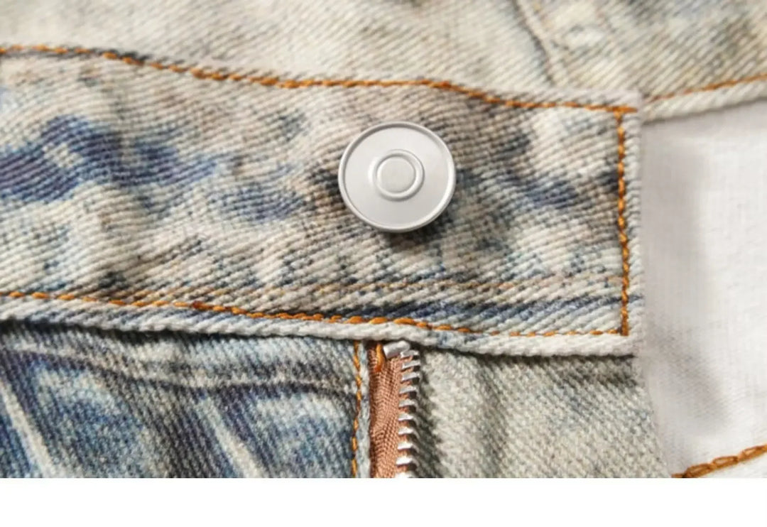 American Style Streetwear Distressed Jeans