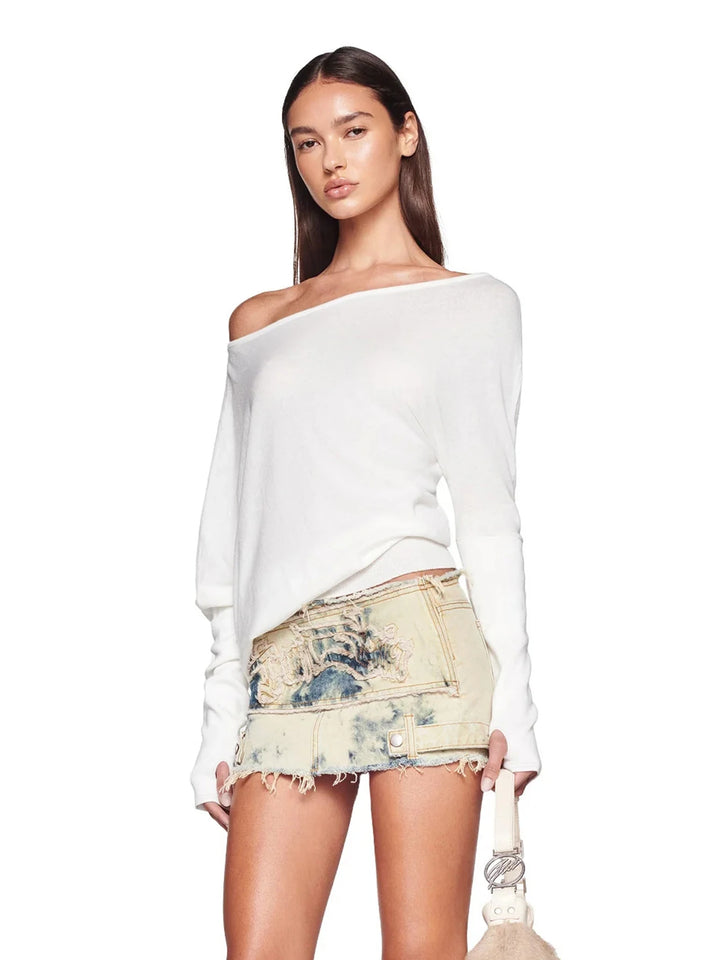 Asymmetry One-Shoulder Party Top