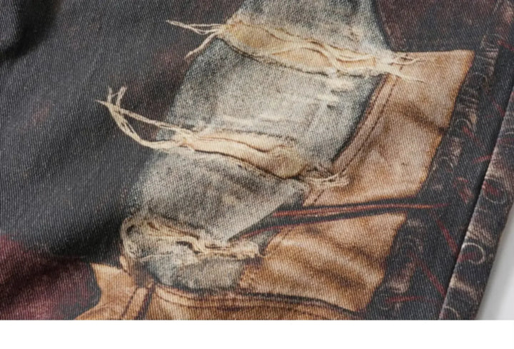 American Style Streetwear Distressed Jeans