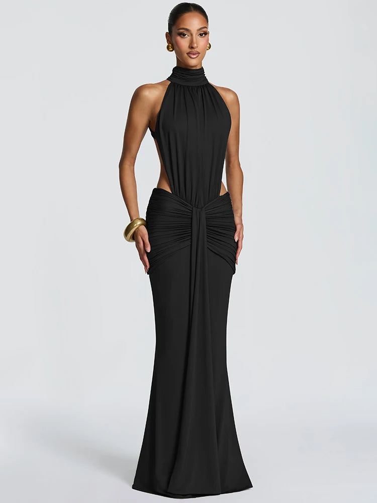 Sienne Draped Maxi Dress