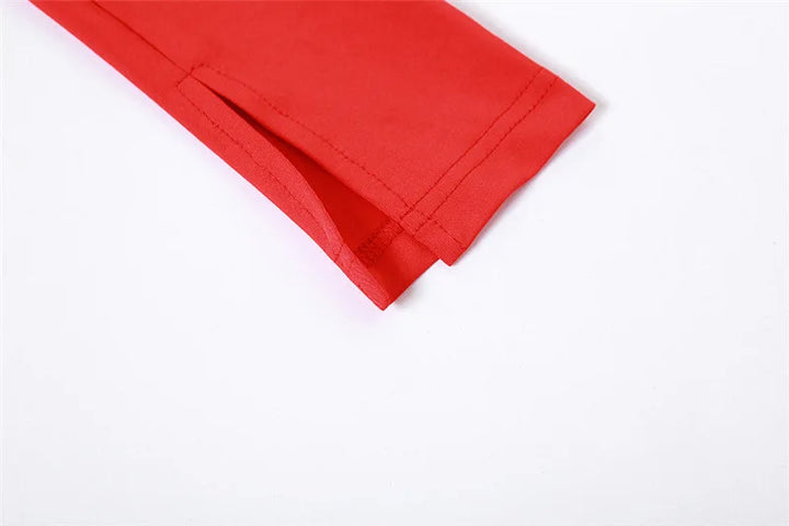 Elegant Red Cut Out Maxi Dress