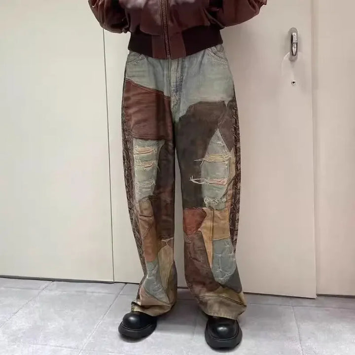 American Style Streetwear Distressed Jeans