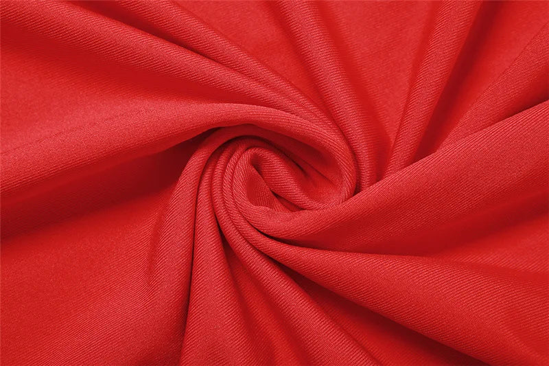 Elegant Red Cut Out Maxi Dress