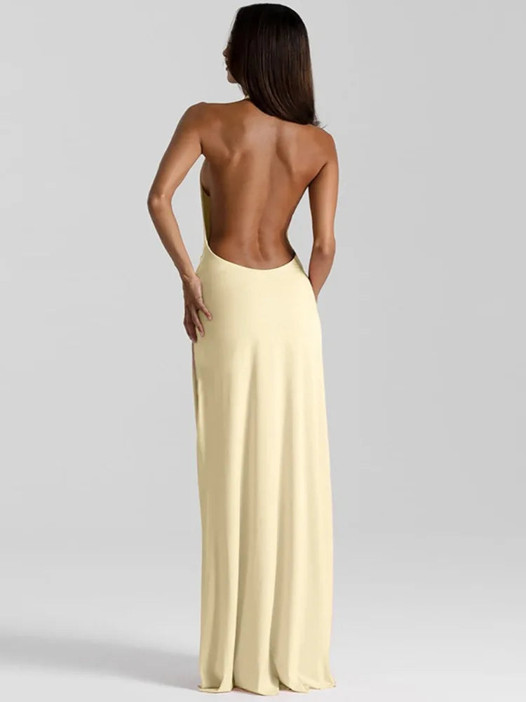 Cléa Draped Maxi Dress