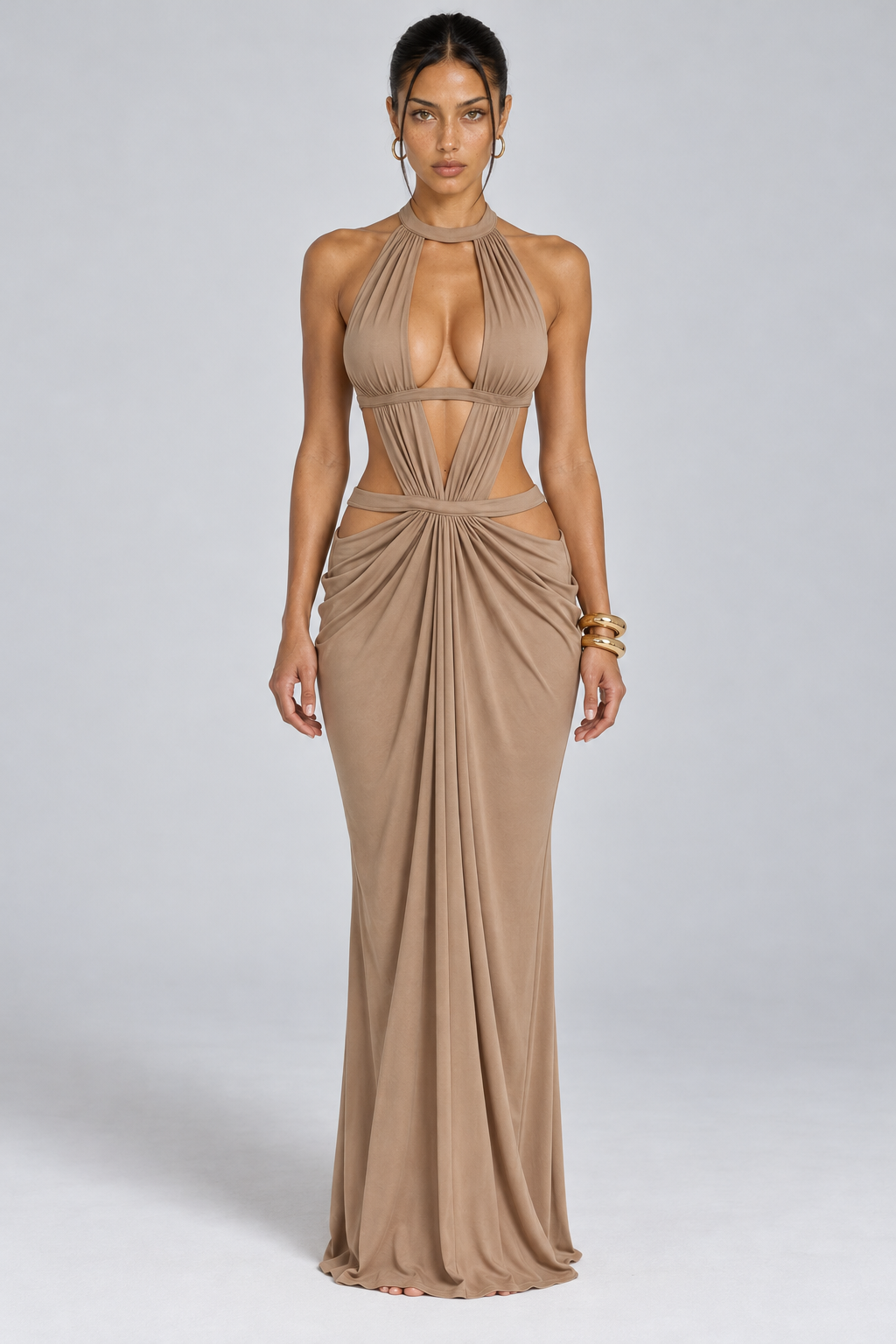 Solène Cut-Out Maxi Dress