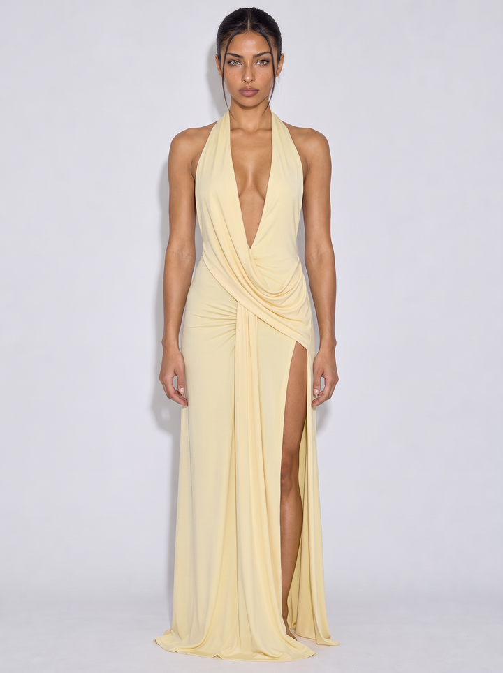Cléa Draped Maxi Dress